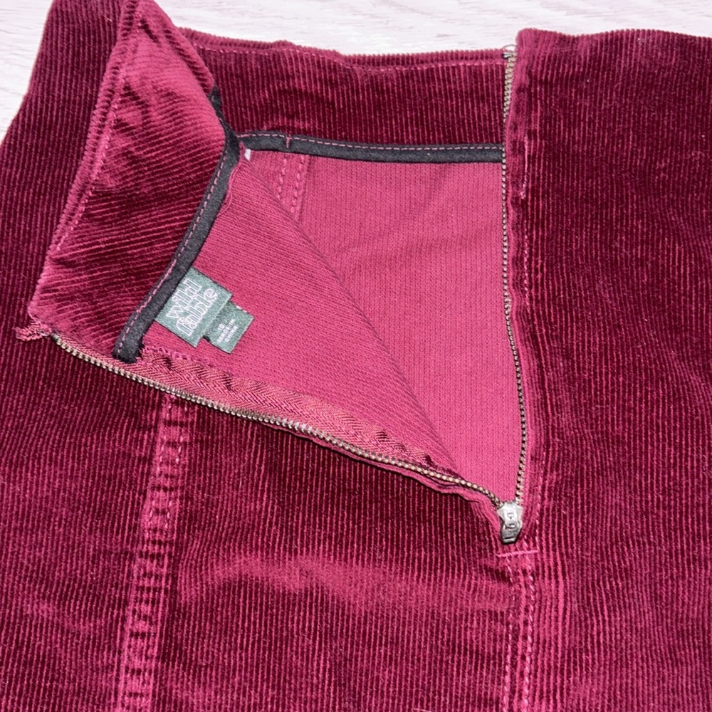 Velvet Ribbed Skirt - Picture 6 of 8